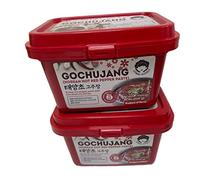 Gochujang Ajumma Republic Korean Hot Pepper Paste with Sun-Dried Red Chillies, 2 Pack Bundle