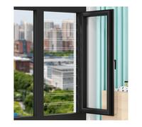 GOCHUSX Invisible Window Security Bars, Adjustable Vertical with Accessories, Windows Grill Replacement Rod, Plastic Banister Guard Railing for Balcony Kitchen Bathroom(Clear-5PCS,Width-50cm)