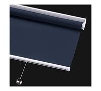 GOCHUSX Roller Blinds, Hand Pull Automatic Lifting Curtain Kitchen Waterproof Oil Bathroom Privacy Protection Shade 2 Colours, Customizable(Blue,90cmx100cm)