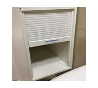 GOCHUSX Sliding Tambour Cabinet Door, Roll Up Wardrobe Door Retractable, Vertical Garage Replacement Doors, Tambour Door Kit PVC for Kitchen Appliance Garage Campervan(40x81cm(15.7x31.8in))