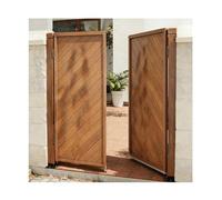 GOCHUSX Swinging Doors, Auto Close Premade Wood Swing Doors with 4 Hinges, Dual Swinging Doors Double Half Doors for Hallway Kitchen Pub Entrance Partition(80x130cm(31.5x51.2in))