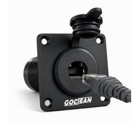 Gociean Starlink Pass Through Kit for RV, IP68 Waterproof Aluminum RJ45 Wall Socket for Starlink Gen3, Female-to-Female Ethernet Connector for Camper, Van, Boat & Off-Grid Starlink Gen3 Installation