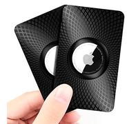 GOCII For Air Tag Wallet Holder 2 Pack,Ultra Thin Card Case For Apple Air Tag,Air Tag Card Holder For Purse, Handbag, Backpack Wallet, Clutch Bag, Black