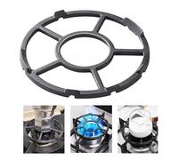 Gocoffun Cast Iron Wok Support Ring, Non Slip Gas Ring Reducer for Moka Pot Coffee Pot Small Saucepan, Reducer Ring Holder Trivets Extender for Gas Hob Stove