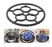 Gocoffun Cast Iron Wok Support Ring Stovetop Stand, Non Slip Gas Ring Reducer for Moka Pot Coffee Pot Small Saucepan, Reducer Ring Holder Trivets for Gas Stove Camping Stove