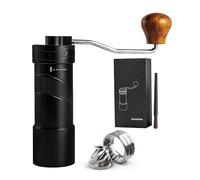 Gocoffun Manual Coffee Grinder, Stainless Steel Conical Burr Coffee Grinder Manual, Accurate Numerical External Adjustable Grinding Setting, Suitable for Espresso and French Pressed Coffee (Black)