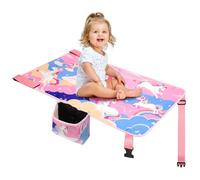 Gocozy Airplane Seat Extender for Kids, Toddler Airplane Bed, Travel Essentials for Kids, Unicorn