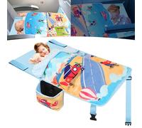 Gocozy Toddler Airplane Bed with Blanket, Airplane Seat Extender for Kids, Travel Essentials for Kids, Airplane