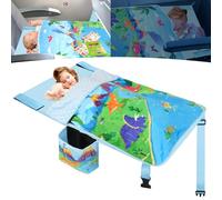 Gocozy Toddler Airplane Bed with Blanket, Airplane Seat Extender for Kids, Travel Essentials for Kids, Dinosaur