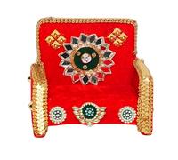 God Aasan Wooden Throne Sofa Chair for Laddu Gopal Ganesha Idols-5"X4"