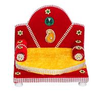 God Aasan Wooden Throne Sofa Chair for Laddu Gopal Ganesha Idols-5"X5"