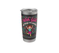 God All Things are Possible Matthew 19:26 Bible Verse Stainless Steel Insulated Tumbler