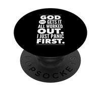 God Always Gets It All Worked Out. I Just Panic First. PopSockets Adhesive PopGrip