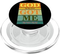 God Always Got Me, My Peace My Joy Colorful Quotes Graphic PopSockets PopGrip for MagSafe