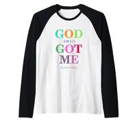 God Always Got Me, My Peace My Joy Cool Quotes Graphic Raglan Baseball Tee