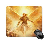 God An-gels Holding Swords Mouse Pad Square Mouse Mat Cute Mousepad