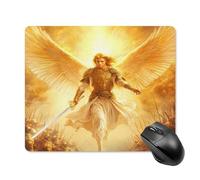 God An-gels Holding Swords Mouse Pad Square Mouse Mat Cute Mousepad