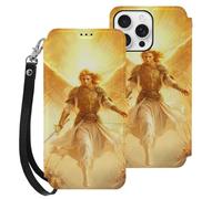 God An-gels Holding Swords Phone Case Wallet Case Compatible with iPhone 16 Pro Max