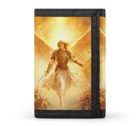 God an-gels Holding Swords Trifold Wallets Slim Credit Card Holder Wallet Coin Purse Front Pocket Wallets for Men