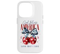 God Bless America 1776 Land That I Love Backprint Case for iPhone 14 Pro