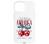 God Bless America 1776 Land That I Love Backprint Case for iPhone 15