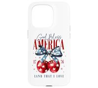 God Bless America 1776 Land That I Love Backprint Case for iPhone 15 Pro