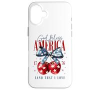 God Bless America 1776 Land That I Love Backprint Case for iPhone 16 Plus