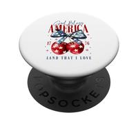 God Bless America 1776 Land That I Love Backprint PopSockets Adhesive PopGrip