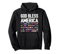 God Bless America All Countries Heritage Latino Pride Pullover Hoodie