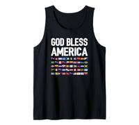 God Bless America All Countries Heritage Latino Pride Tank Top
