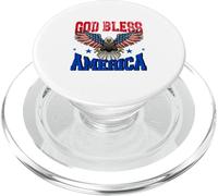 God Bless America American US Eagle Flag 4th July Patriotic PopSockets PopGrip for MagSafe