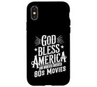 God Bless America And 80s Movies Retro Funny Quote Design Case for iPhone X/XS