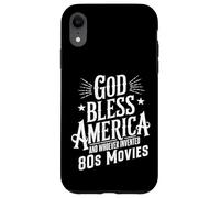 God Bless America And 80s Movies Retro Funny Quote Design Case for iPhone XR