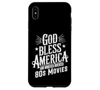 God Bless America And 80s Movies Retro Funny Quote Design Case for iPhone XS Max