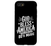 God Bless America And 80s Music Retro Funny Typography Desig Case for iPhone SE (2020) / 7 / 8