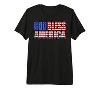 God Bless America As The US Flag Premium T-Shirt