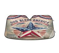 God Bless America Car Sun Shade Windshield Foldable Reflective Sun Visor Sun Heat Protection