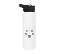 God Bless America Celtic Cross Flag Shields Stainless Steel Insulated Water Bottle