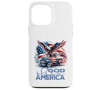 God Bless America Cool Eagle & Truck Patriotic Fun Case for iPhone 13 Pro Max