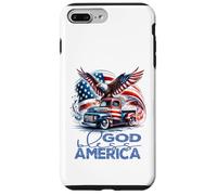 God Bless America Cool Eagle & Truck Patriotic Fun Case for iPhone 7 Plus/8 Plus