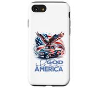 God Bless America Cool Eagle & Truck Patriotic Fun Case for iPhone SE (2020) / 7/8