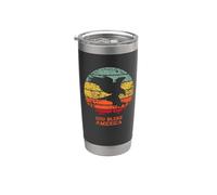 God Bless America Eagle Retro Distressed Grunge Design Stainless Steel Insulated Tumbler