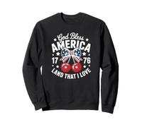 God Bless America Land That I Love 1776 4th of July Cherries Sweatshirt