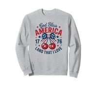 God Bless America Land That I Love 1776 4th of July Cherries Sweatshirt