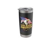 God Bless America | Patriotic Bald Eagle United States Stainless Steel Insulated Tumbler