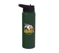 God Bless America | Patriotic Bald Eagle United States Stainless Steel Insulated Water Bottle