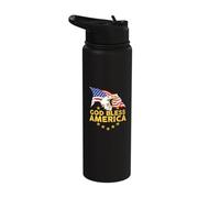 God Bless America | Patriotic Bald Eagle United States Stainless Steel Insulated Water Bottle