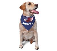 God Bless America Patriotic USA Spring Dog Bandanas Boy Bulk Pet Scarf Adjustable Soft Triangle Bibs Accessories for Small Medium Large Puppy Cats