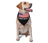 God Bless America Patriotic USA Spring Dog Bandanas Boy Bulk Pet Scarf Adjustable Soft Triangle Bibs Accessories for Small Medium Large Dogs Cats