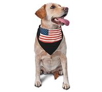 God Bless America Patriotic USA Spring Dog Bandanas Boy Bulk Puppy Kerchief Adjustable Soft Triangle Bibs Accessories for Small Medium Large Dogs Cats